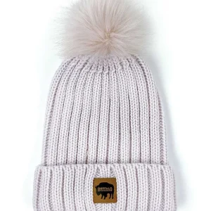 Buffalo Outdoors Hats^® Workwear Women's Chunky Knit Pom Hat- Lavender