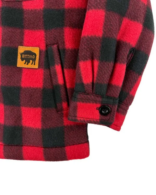 Buffalo Outdoors Hoodies^® Workwear Kid's Sherpa Lined Fleece-Buffalo Plaid