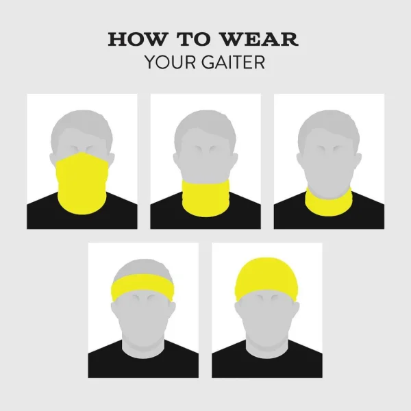 Buffalo Outdoors Face Covers^® Workwear Neck/Face Gaiter-Hi-Vis Yellow