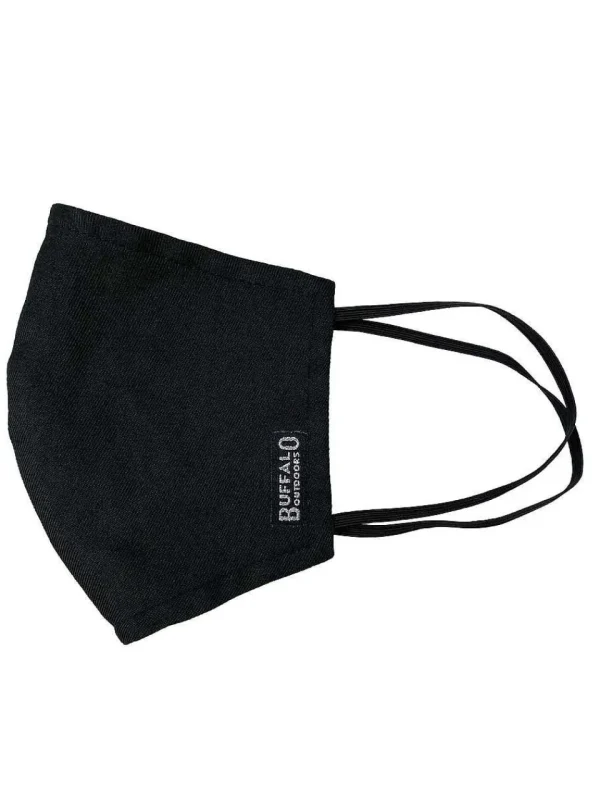 Buffalo Outdoors Face Covers^® Workwear Washable Face Cover-Black