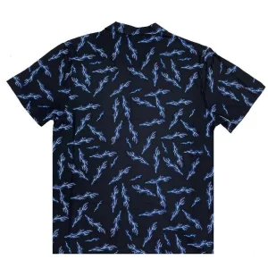 Buffalo Outdoors Button Down Shirts^® Workwear Men's Button Down All-Over Print Camp Shirts-Lightning Strike