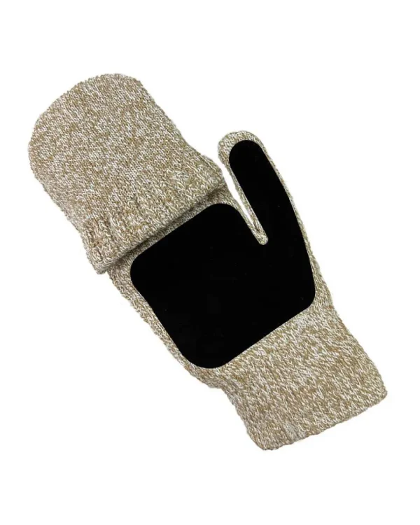 Buffalo Outdoors Gloves^® Workwear Unisex Fingerless Knit Glove-Oatmeal