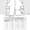 Buffalo Outdoors Men's Shorts^® Workwear Men's Ripstop Cargo Short With Belt- Charcoal