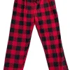 Buffalo Outdoors Pants^® Workwear Plush Sleep Pants-Red Buffalo Plaid Pants