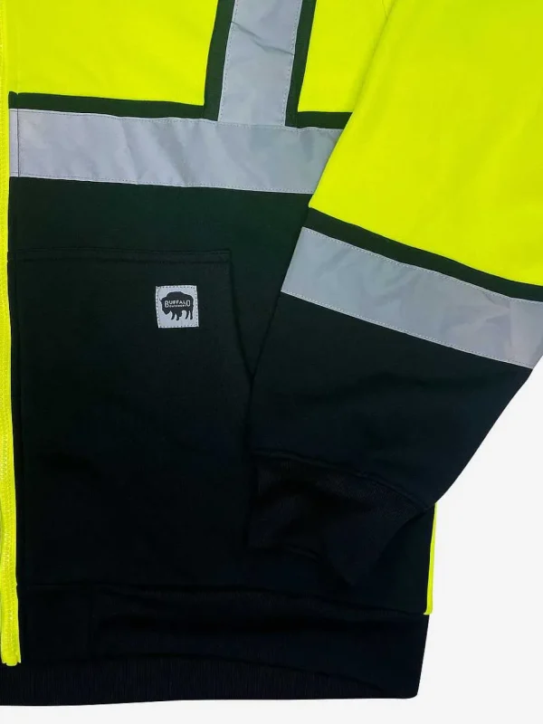 Buffalo Outdoors Hoodies & Sweatshirts For Men^® Workwear Class 2 Hi Vis Reflective Hd Safety Hoodie