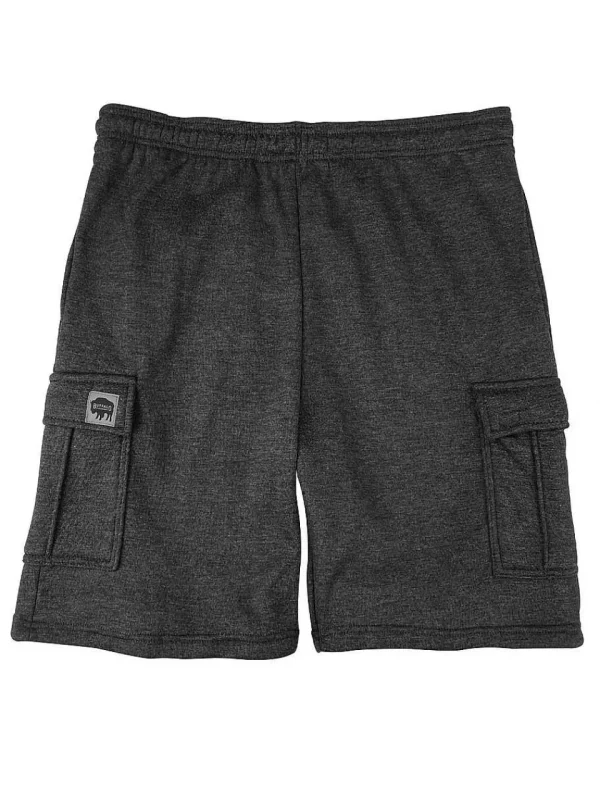 Buffalo Outdoors Men's Shorts^® Workwear Fleece Lined All-Season Shorts-Charcoal