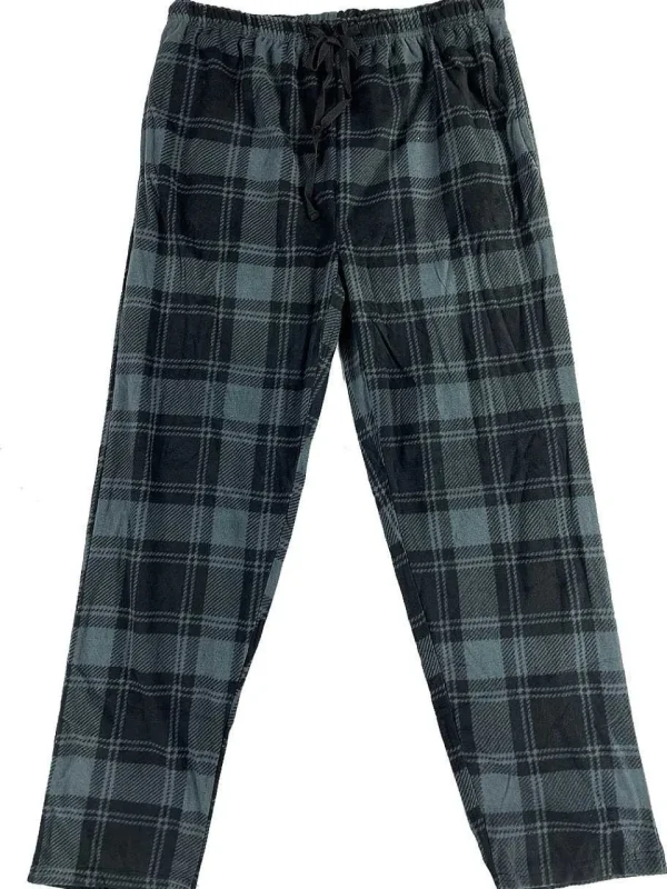 Buffalo Outdoors Pants^® Workwear Plush Sleep Pants-Black Plaid