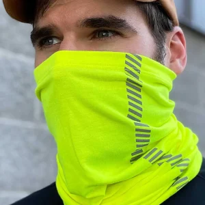 Buffalo Outdoors Face Covers^® Workwear Neck/Face Gaiter-Hi-Vis Yellow