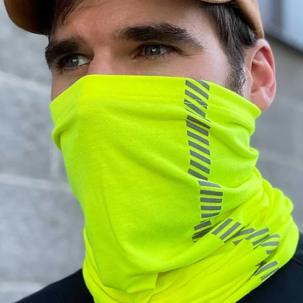 Buffalo Outdoors Face Covers^® Workwear Neck/Face Gaiter-Hi-Vis Yellow