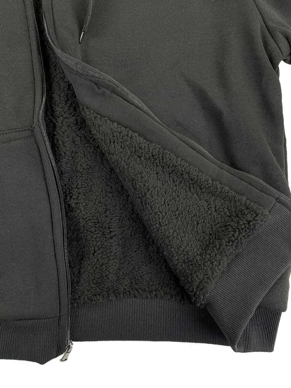 Buffalo Outdoors Hoodies & Sweatshirts For Men^® Workwear Men's Sherpa Lined Hooded Sweatshirt-Black
