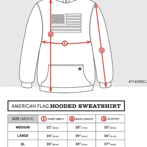 Buffalo Outdoors Hoodies & Sweatshirts For Men^® Workwear American Flag Hooded Sweatshirt-Black/Camo