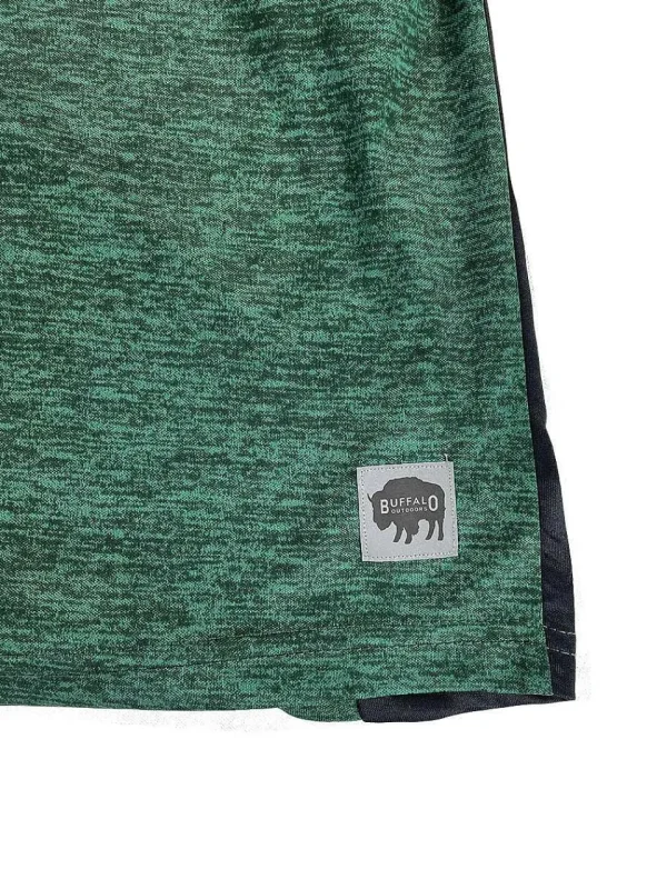 Buffalo Outdoors Men's Shorts^® Workwear Men's Comfort Fit Athletic Short-Green Marl