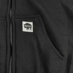 Buffalo Outdoors Hoodies & Sweatshirts For Men^® Workwear Men's Sherpa Lined Hooded Sweatshirt-Black