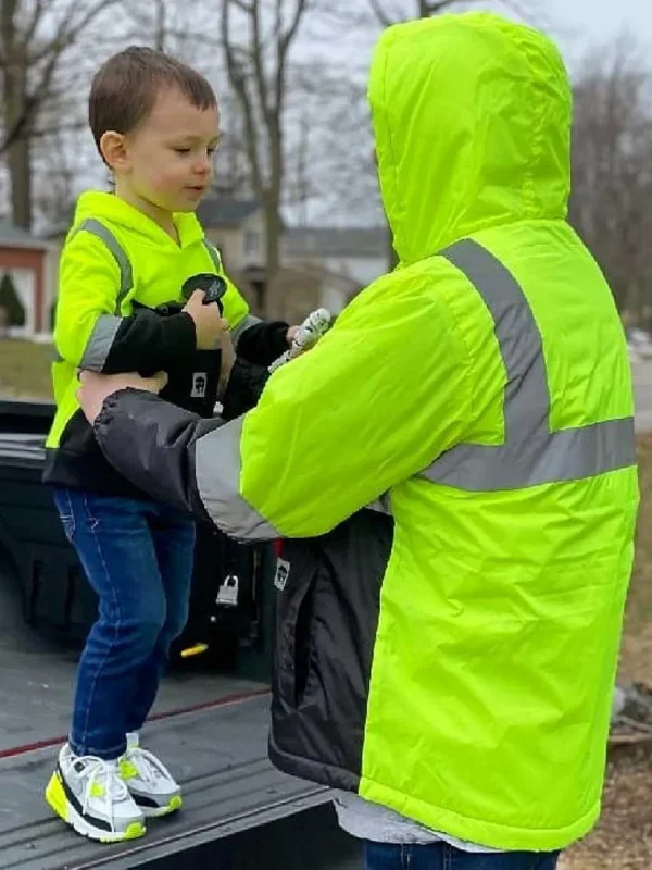 Buffalo Outdoors Hoodies^® Workwear Kid's Hi Vis Reflective Safety Hoodie