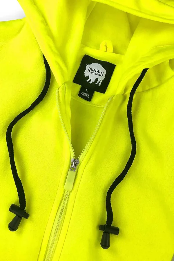 Buffalo Outdoors Hoodies & Sweatshirts For Men^® Workwear Class 2 Hi Vis Reflective Safety Hoodie-Yellow