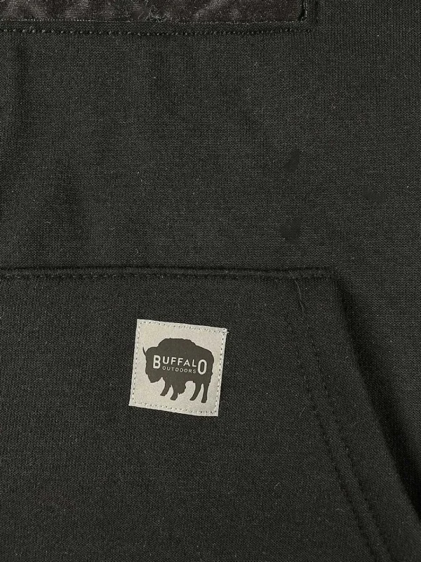 Buffalo Outdoors Hoodies & Sweatshirts For Men^® Workwear Men's Blackout Edition American Flag Hooded Sweatshirt