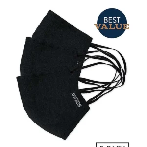 Buffalo Outdoors Face Covers^® Workwear Washable Face Cover 3-Pack-Black