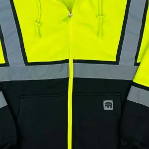 Buffalo Outdoors Hoodies & Sweatshirts For Men^® Workwear Class 2 Hi Vis Reflective Hd Safety Hoodie