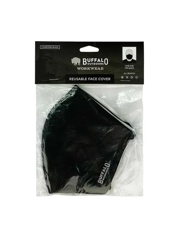 Buffalo Outdoors Face Covers^® Workwear Washable Face Cover-Black