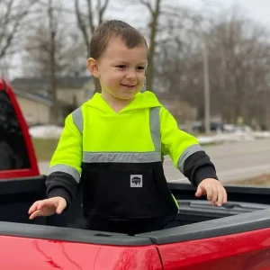 Buffalo Outdoors Hoodies^® Workwear Kid's Hi Vis Reflective Safety Hoodie